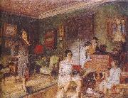 Edouard Vuillard Mrs Olga with her children painting